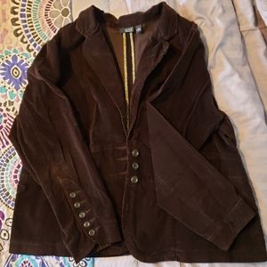 a.n.a. chocolate brown blazer, 1X